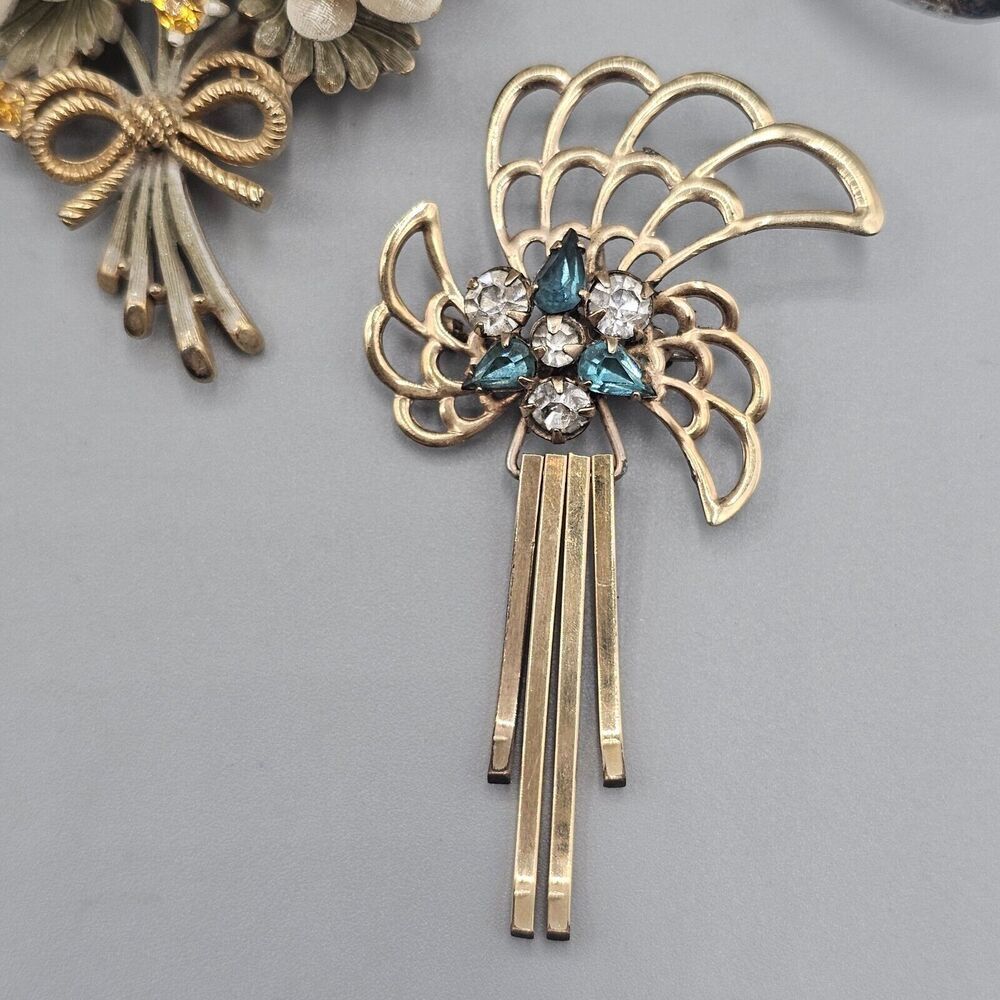 Multicolor Floral Brooch Set - Picture 7 of 14